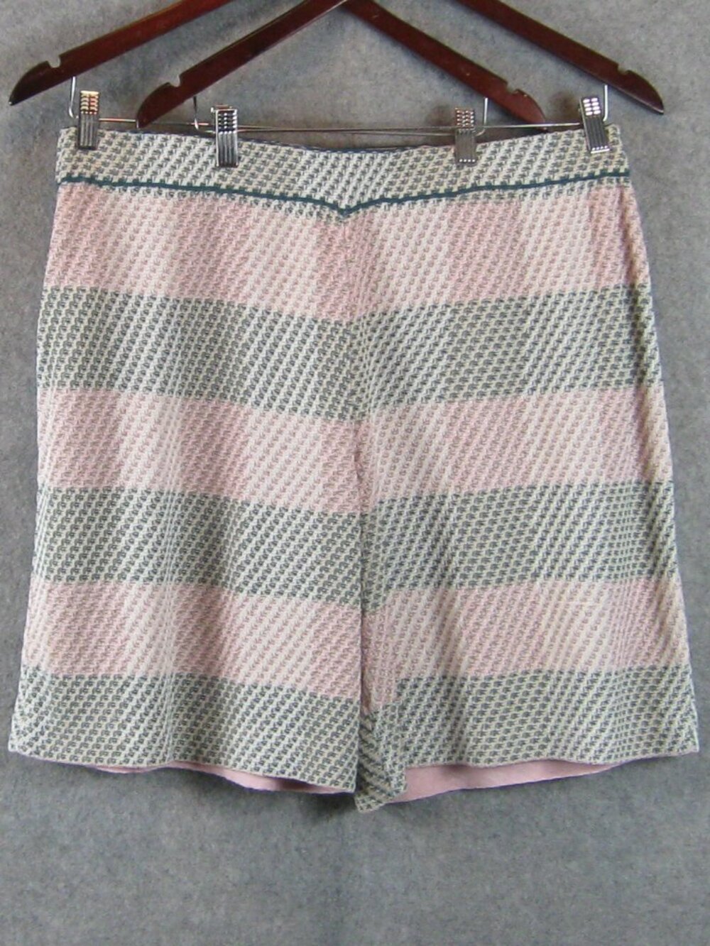 Misook Knit Plaid Shorts XL